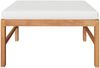 vidaXL Fußhocker mit Creme Kissen Massivholz Teak 316106 Bild 2