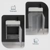 Alpenberger Badmöbel-Set Gäste WC Waschbecken mit Unterschrank - Badschrank Hängend, (Waschbeckenunterschrank mit Softclose, 2-tlg. Waschtisch Set Cement), Waschplätze für Kleine Bäder - Badschrank Hängend + Vormontiert Bild 4