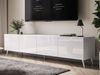 ALLHOUSE24 TV-Schrank LOGANTE 200 cm Breite Unterschrank TV Lowboard Metall Füße (2 x Schränke 100 cm breit) 200 cm Breite Bild 2