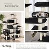 tectake Kratzbaum Katzenbaum Entissar 214 cm Diverse Farben, Vielseitig mit robusten Sisalstangen und Plüschoberfläche Bild 3