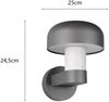 Moderne Außenwandleuchte FRASER Anthrazit & Betonoptik, Höhe 24cm Bild 4