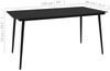 vidaXL Garten-Esstisch Schwarz 150x80x74 cm Stahl und Glas 312158 Bild 4
