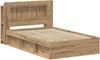 vidaXL Bettgestell mit Stauraum Artisan-Eiche 120 x 200 cm 3433470 Bild 3