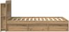 vidaXL Bettgestell mit Stauraum Artisan-Eiche 120 x 200 cm 3433470 Bild 4