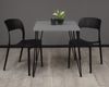 Bartisch Eirena 70x70x75 schwarz matt/kreidegrau matt lack 14491 Bild 2
