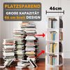 SpaceAid Bücherregal 360-Grad drehbares Bücherregal, 1-tlg, Standregal mit 4 Ebenen, weiß Bild 2