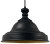 Bamyum Pendelleuchte Asletl Hängelampe Industrial aus Metall Ø40 cm, Pendelleuchte Esstisch, Schwarz Knob, ohne Leuchtmittel Bild 4
