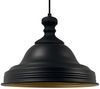 Bamyum Pendelleuchte Asletl Hängelampe Industrial aus Metall Ø40 cm, Pendelleuchte Esstisch, Schwarz Knob, ohne Leuchtmittel Bild 5