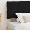 vidaXL Bettgestell mit gepolstertem Kopfteil Schwarz 100 x 200 cm 877511 Bild 3