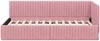 vidaXL Eckbettgestell mit Kopfteil Rosa 100 cm x 200 cm Samt 42016279 Bild 5