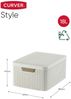 Curver Aufbewahrungsbox mit Deckel Style M 18L Cremeweiß 443865 Bild 4