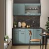 Singleküche R-Line Blau-Grau/Anthrazit 140 cm ohne Arbeitsplatte Vicco Bild 4