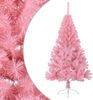 vidaXL Künstlicher Halb-Weihnachtsbaum mit Ständer Rosa 120 cm PVC 344670 Bild 3