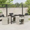 vidaXL Garten Essgruppe 5 pcs Hellgrau Poly-Rattan 3380706 Bild 4