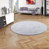 Pergamon Fellteppich Fellteppich Luxus Super Soft Plush Rund, Rund, Höhe: 25 mm Bild 5