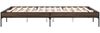 vidaXL Bettgestell Braun Eichen-Optik 140x200 cm Holzwerkstoff Metall 845020 Bild 5