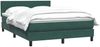 vidaXL Boxspringbett mit Matratze Dunkelgrün 160x220 cm Samt 3316458 Bild 4