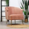 Bronx71 Samt Sessel Amy modern rosa Bild 2