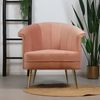 Bronx71 Samt Sessel Amy modern rosa Bild 3