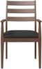 vidaXL Esszimmerstühle mit Kissen 2 Stk. Braun Massivholz Gummibaum 4102472 Bild 5