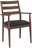vidaXL Esszimmerstühle mit Kissen 2 Stk. Braun Massivholz Gummibaum 4102472 Bild 4