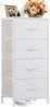 IDEASY Schubkastenkommode Frisiertisch, Schlafzimmerschrank-Organizer mit 4 Stoffschubladen (95×45×30cm rutschfester und wasserdichter Kleiderschrank mit Griffen), Flurschubladenschrank zur Kleideraufbewahrung,Kleiderschrank-Organizer Bild 1