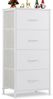 IDEASY Schubkastenkommode Frisiertisch, Schlafzimmerschrank-Organizer mit 4 Stoffschubladen (95×45×30cm rutschfester und wasserdichter Kleiderschrank mit Griffen), Flurschubladenschrank zur Kleideraufbewahrung,Kleiderschrank-Organizer Bild 2