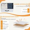 IDEASY Schubkastenkommode Frisiertisch, Schlafzimmerschrank-Organizer mit 4 Stoffschubladen (95×45×30cm rutschfester und wasserdichter Kleiderschrank mit Griffen), Flurschubladenschrank zur Kleideraufbewahrung,Kleiderschrank-Organizer Bild 4