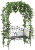 vidaXL Gartenbank Schwarz 121 x 48 x 200 cm Stahl 42008121 Bild 3