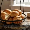 Thiru Drahtkorb & Etageren – vielseitige Aufbewahrung für Obst, Brot & Gemüse – robust Bild 2