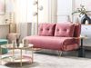 2 Sitzer Sofa VESTFOLD Rosa Samtstoff Bild 3