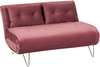 2 Sitzer Sofa VESTFOLD Rosa Samtstoff Bild 4