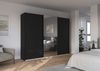 OTTO home Schwebetürenschrank Kleiderschrank Schrank Schlafzimmerschrank Garderobe AGORDO (Breiten 203/271/315/360 cm in drei Griff-Farben - NEU: Farbe SCHWARZ) Top Innenausstattung, in 4 Breiten und 2 Höhen MADE IN GERMANY Bild 2