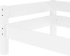 Kinderbett, Einzelbett, Holzbett Kiefer massiv weiß lackiert 90x200 mit Lattenrost V-60. 20W-09 Bild 5