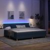 vidaXL LED Boxspringbett mit LED-Lichtleisten Blau 200 x 200 cm Stoff 3342470 Bild 5