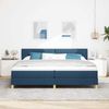 vidaXL LED Boxspringbett mit LED-Lichtleisten Blau 200 x 200 cm Stoff 3342470 Bild 4