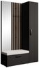 Beautysofa Garderobenschrank mit großem Spiegel und Kleiderstange MARGARET II+IV ein hoher eintüriger Kleiderschrank und ein komfortabler Schuhschrank Bild 5