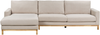 Beliani 'Siggard' Linksseitiges Ecksofa Stoff Beige Bild 1