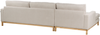 Beliani 'Siggard' Linksseitiges Ecksofa Stoff Beige Bild 5