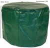 Abdeckhaube Tisch 100x70 cm rund, PE dunkelgrün Bild 3