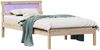 vidaXL Bettrahmen mit Kopfteil Braun 90 x 200 cm Massives Kiefernholz 872836 Bild 3