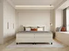 Vente-unique - DONISI Bett Stoff Beige - B 166 cm x H 112 cm x L 210 cm Bild 2