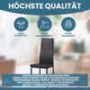 Albatros Esszimmerstühle MILANO 6er Set, Schwarz - Polsterstuhl mit Kunstleder-Bezug, Modernes Stilvolles Design am Esstisch - Küchenstuhl Stuhl Esszimmer mit hoher Belastbarkeit bis 110kg Bild 3