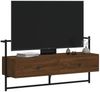 vidaXL TV-Wandschrank Braun Eiche 100,5x30x51 cm Holzwerkstoff 833462 Bild 4