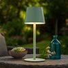 2er Set LED Tischlampe, grün, Akku, Touchdimmer, Flaschenaufsatz Bild 3