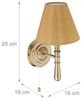 Relaxdays Wandlampe mit Schirm Bild 5