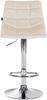 Barhocker 2er Set DUBAI - Creme, Samt, Chrom Barhocker mit Lehne Barstuhl Tresenhocker Tresenstuhl Kneipenhocker Kneipenstuhl Bild 4