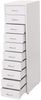 Rollcontainer Boston T851, Schubladenschrank Stahlschrank, 110x28x41cm 10 Schubladen ~ weiß Bild 5