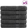 vidaXL Premium Handtücher SOLUND 50 Stk. Anthrazit 100x200 cm 600 g/m² 137175 Bild 1