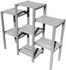 Blumentreppe Blumenregal Blumenpodest Pflanzregal Blumenhocker Standregal grau Bild 5